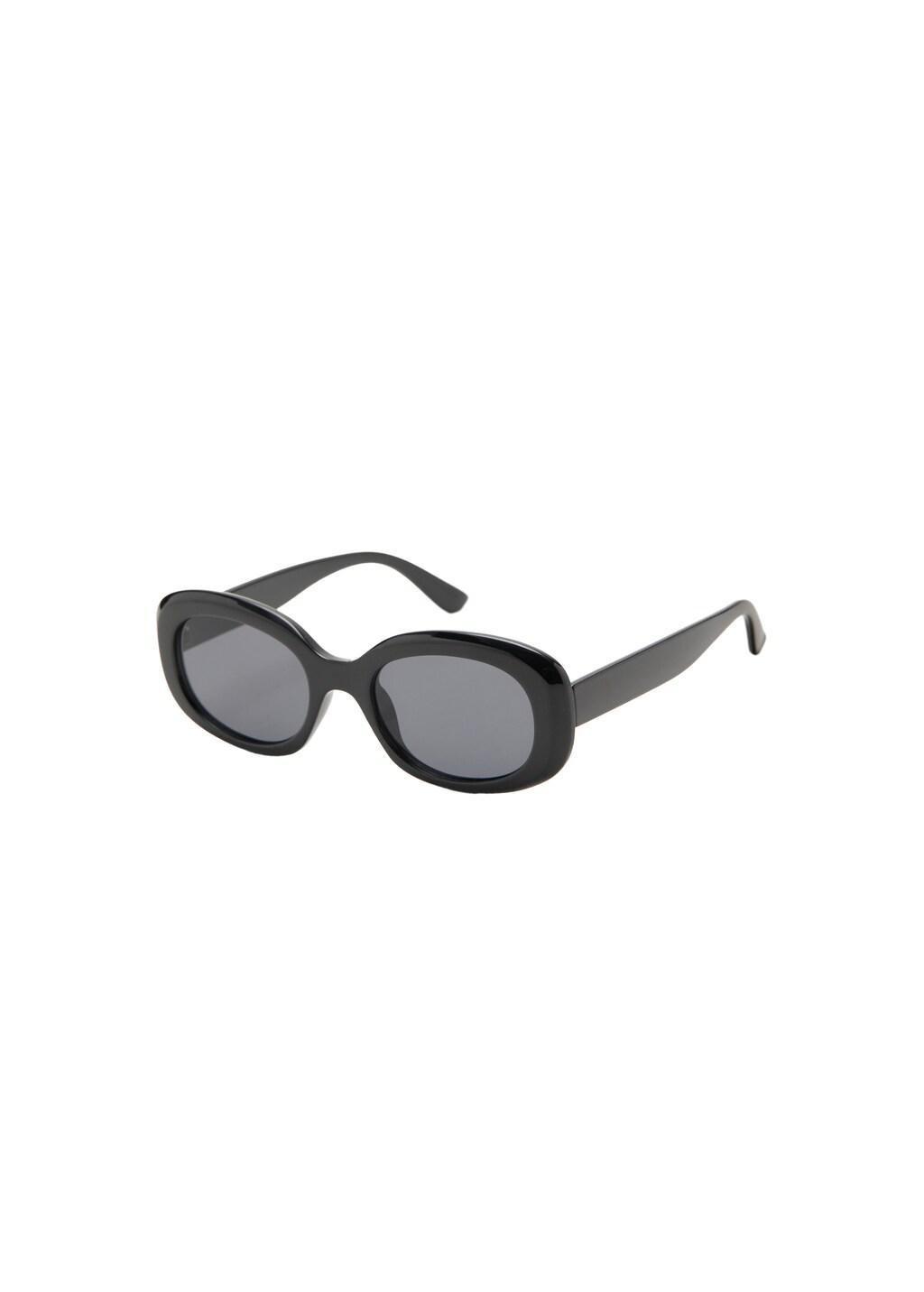 Black Resin Frame Sunglasses, Black, large image number 2