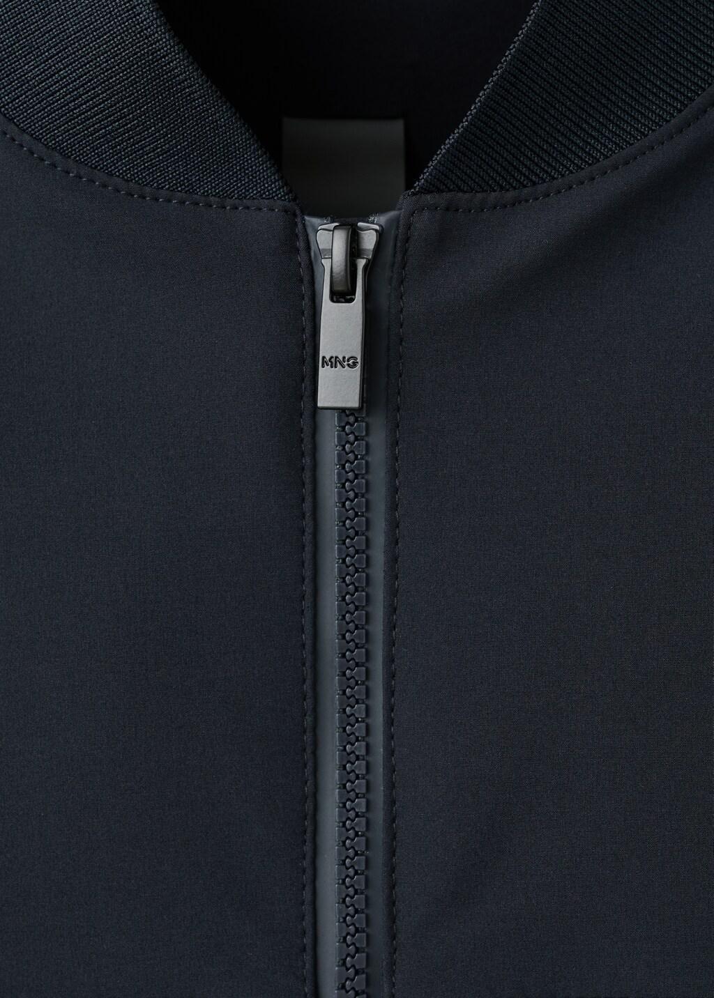 Navy Water-Repellent Bomber Jacket, Navy, large image number 1