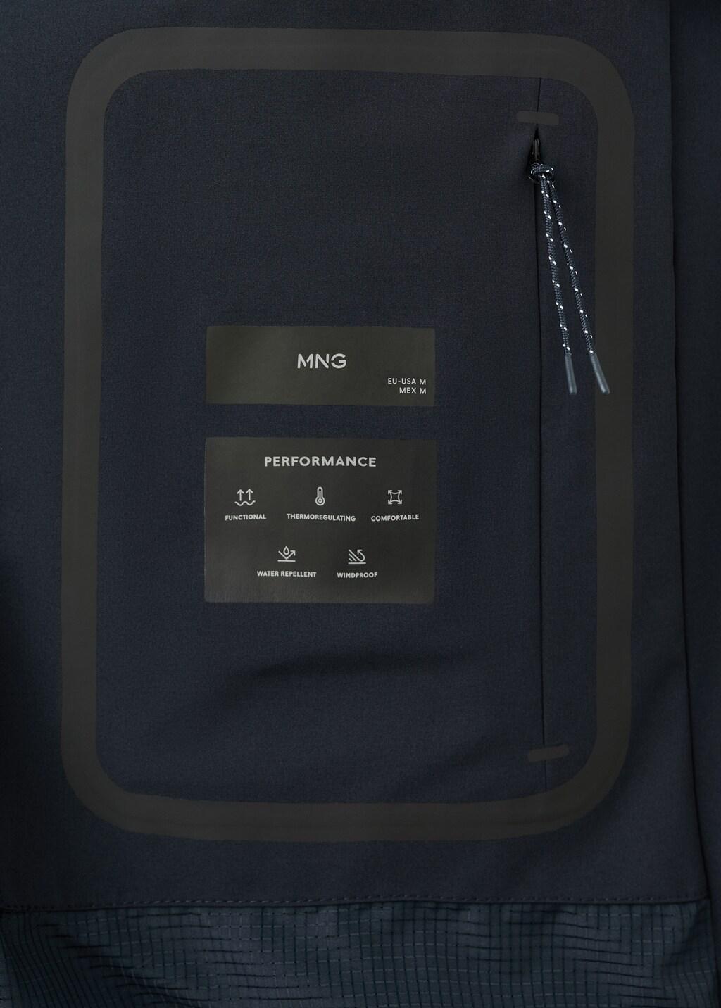 Navy Water-Repellent Bomber Jacket, Navy, large image number 5