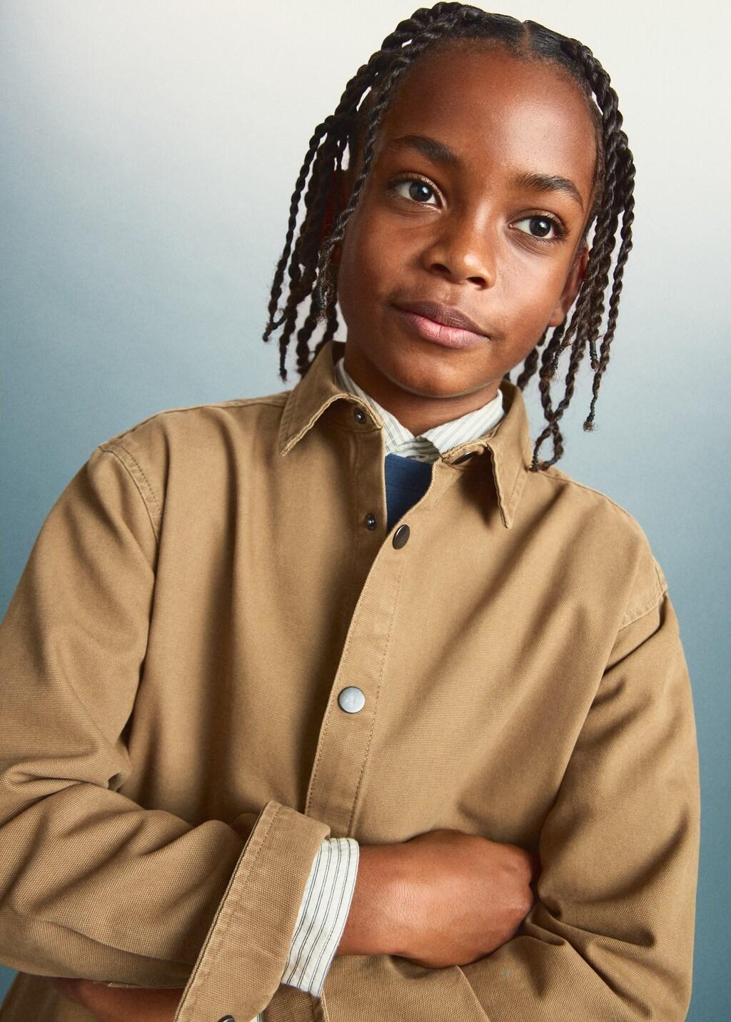 Brown Denim Jacket, Kids Boy, Medium Brown, large image number 3