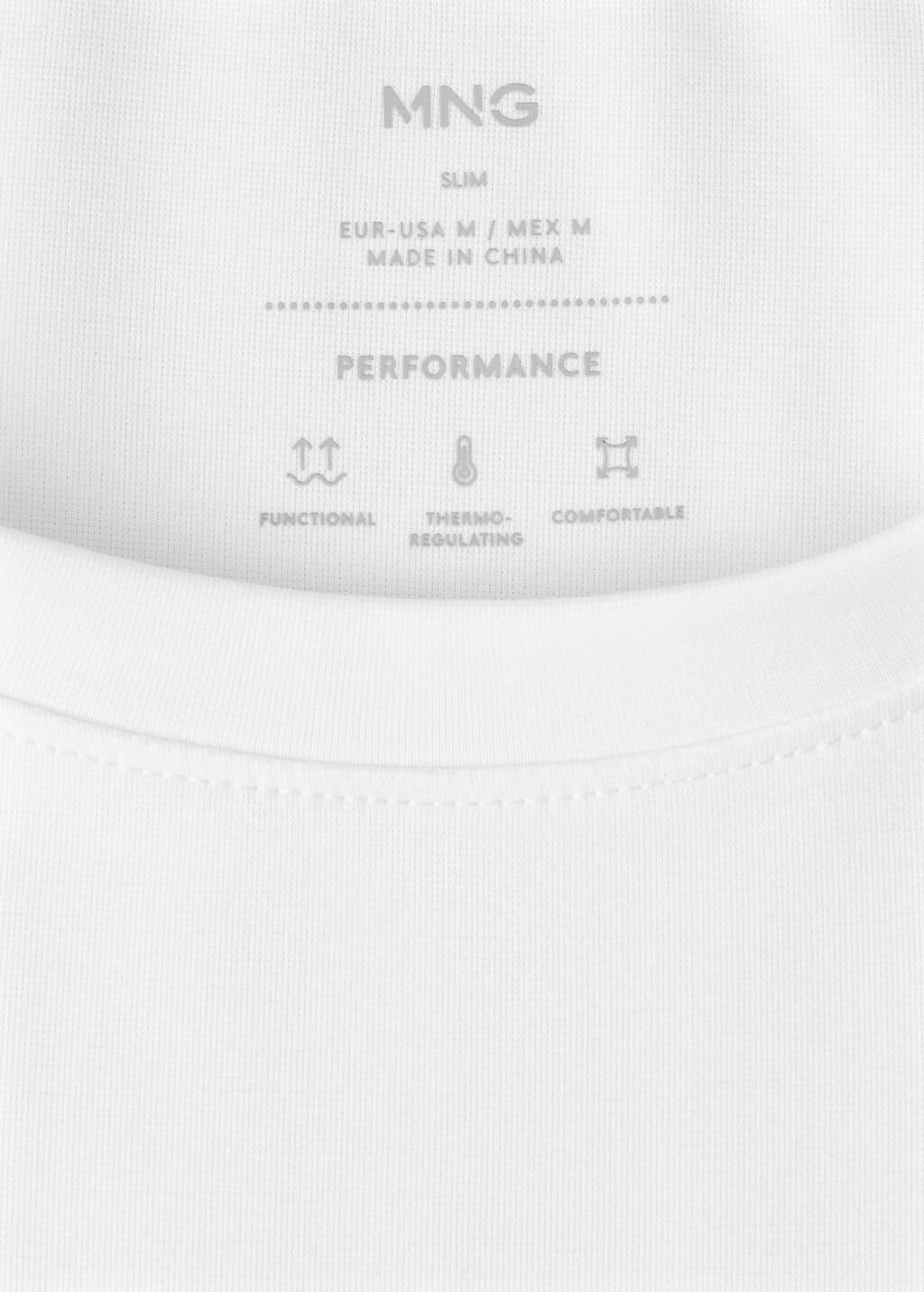 White Slim-Fit Comfort Stretch T-Shirt, White, large image number 1
