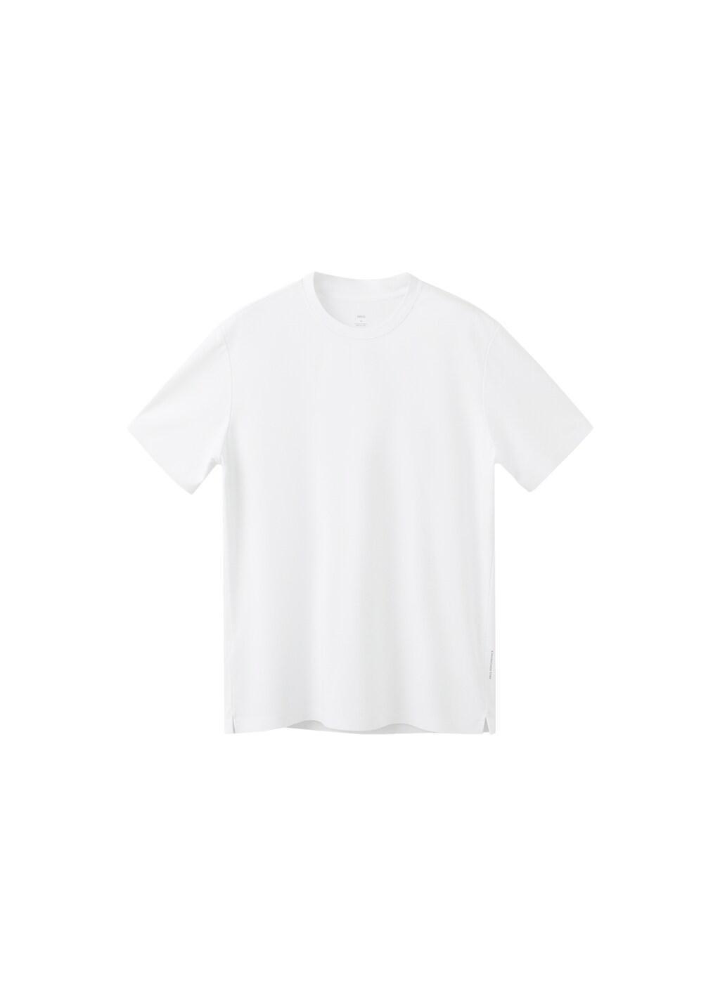 White Slim-Fit Comfort Stretch T-Shirt, White, large image number 6