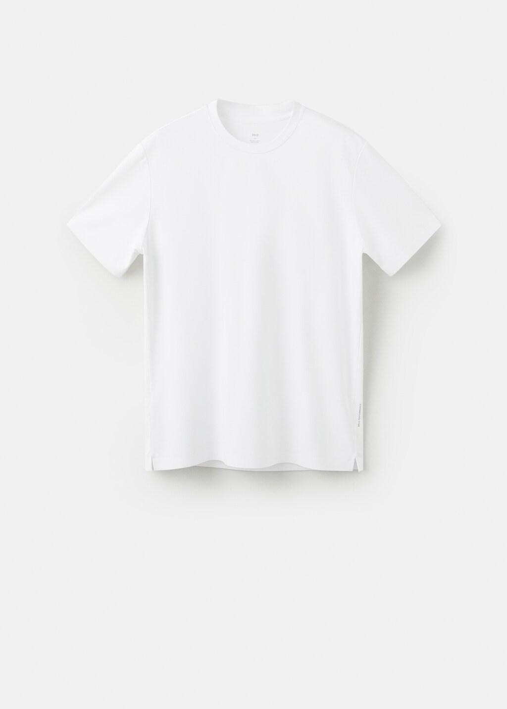 White Slim-Fit Comfort Stretch T-Shirt, White, large image number 7