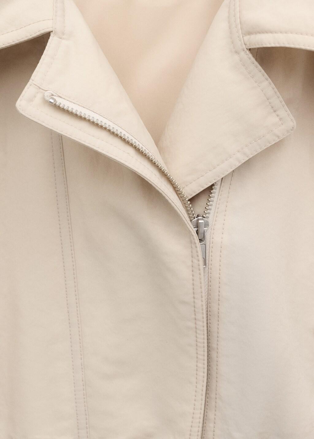 Grey Lt Pastel Oversized Jacket With Gathered Waist, Light Pastel Grey, large image number 1