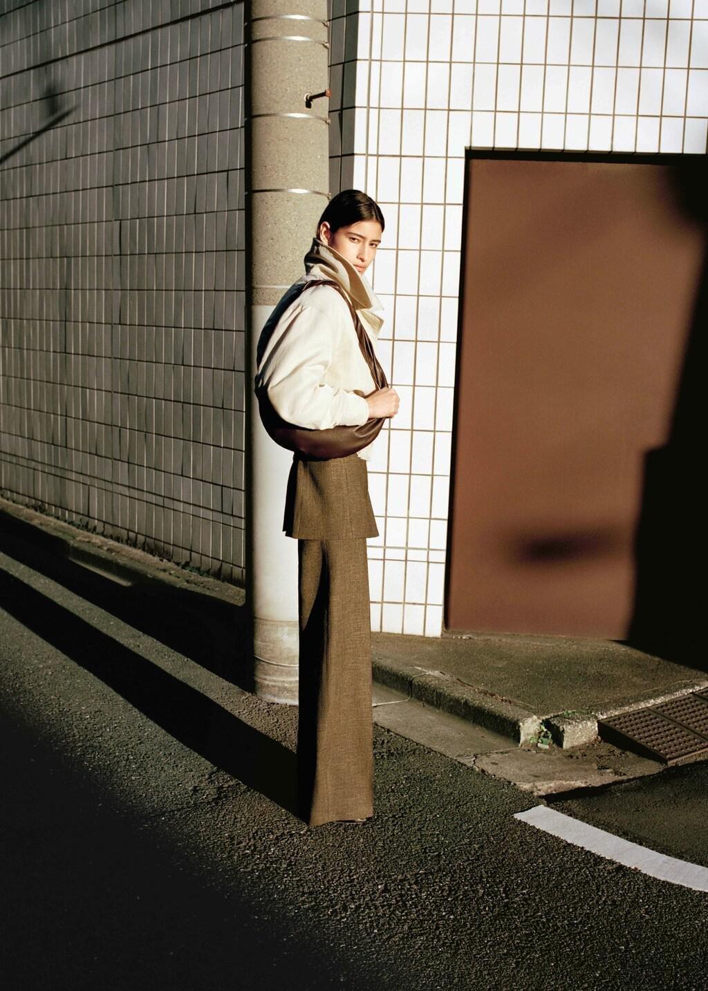 Grey Lt Pastel Oversized Jacket With Gathered Waist, Light Pastel Grey, large image number 4