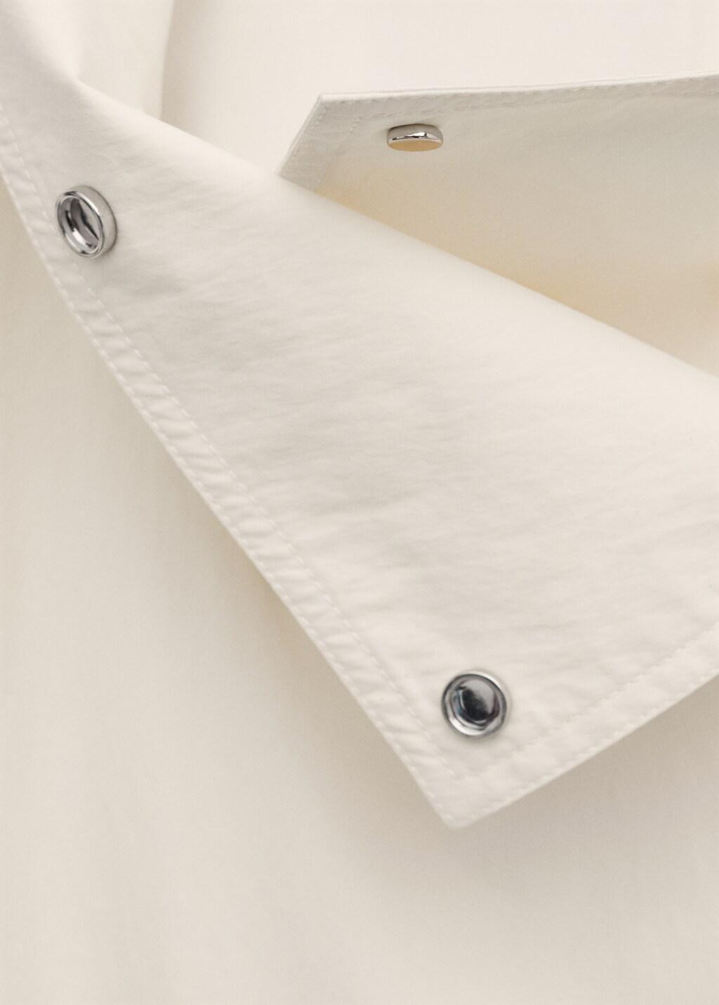 Beige Oversized Funnel Neck Trench Coat With Belt, Light Beige, large image number 1