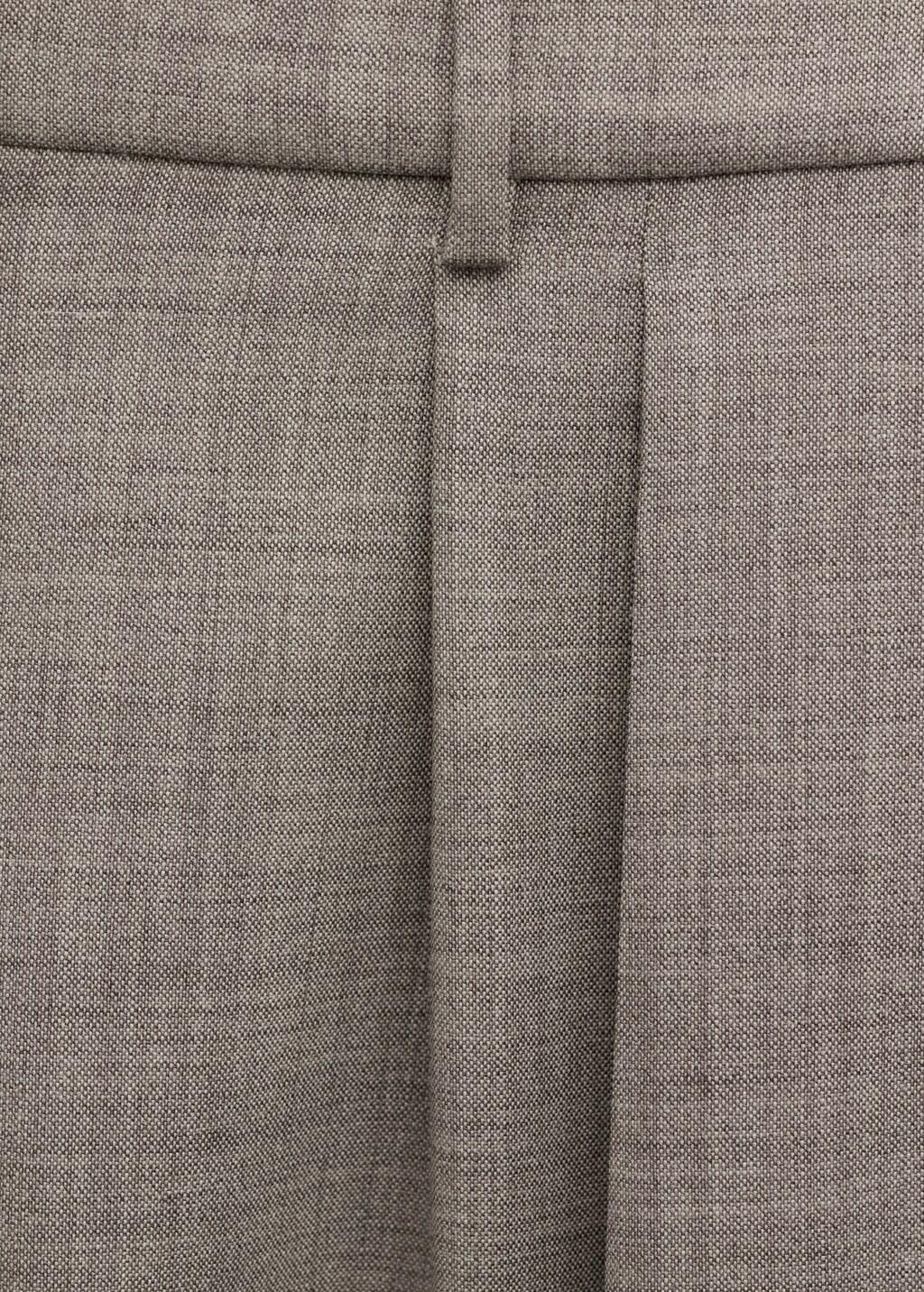 Grey Low-Rise Wool Trousers, 0201_92, large image number 4
