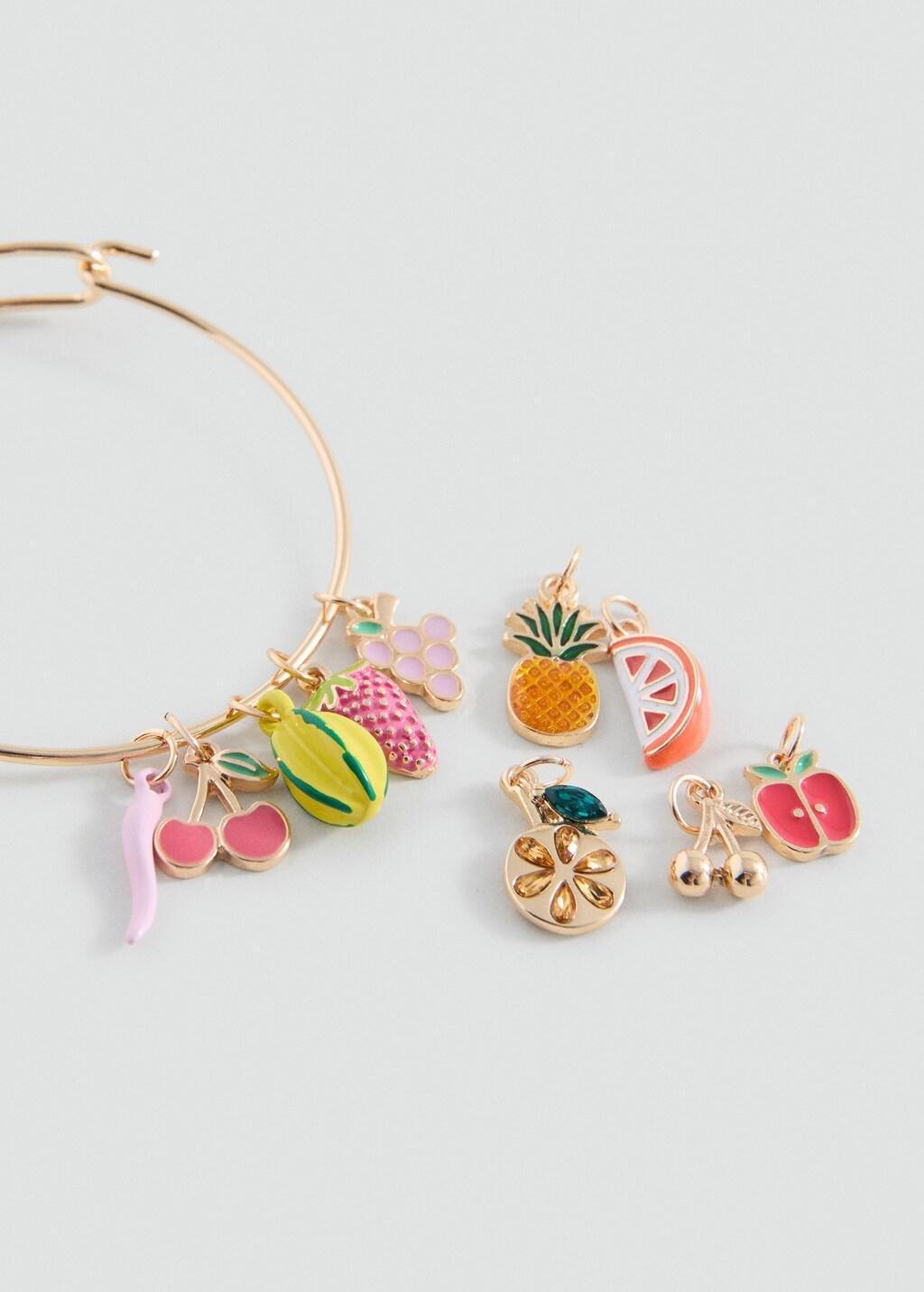 Silver Mixed Charms Bracelet, Kids Girl, Silver, large image number 0