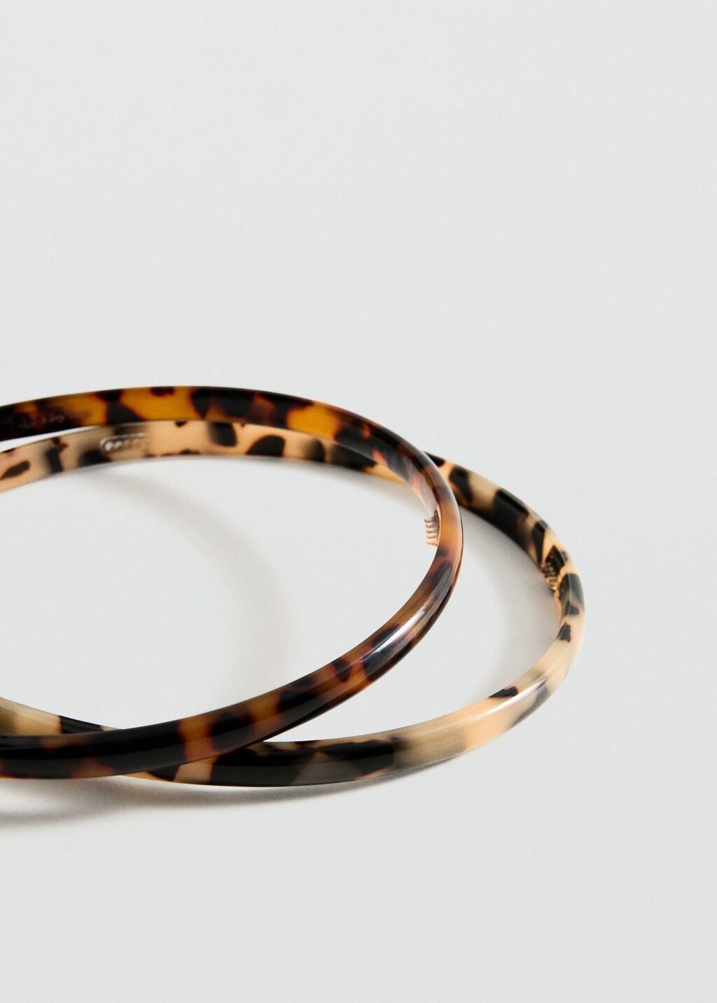 Brown Rigid Headbands, Set Of 2, Brown, large image number 0