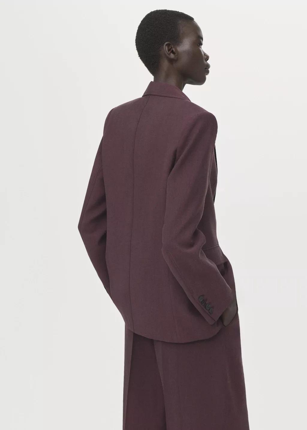 Purple Lyocell Suit Blazer, Medium Purple, medium