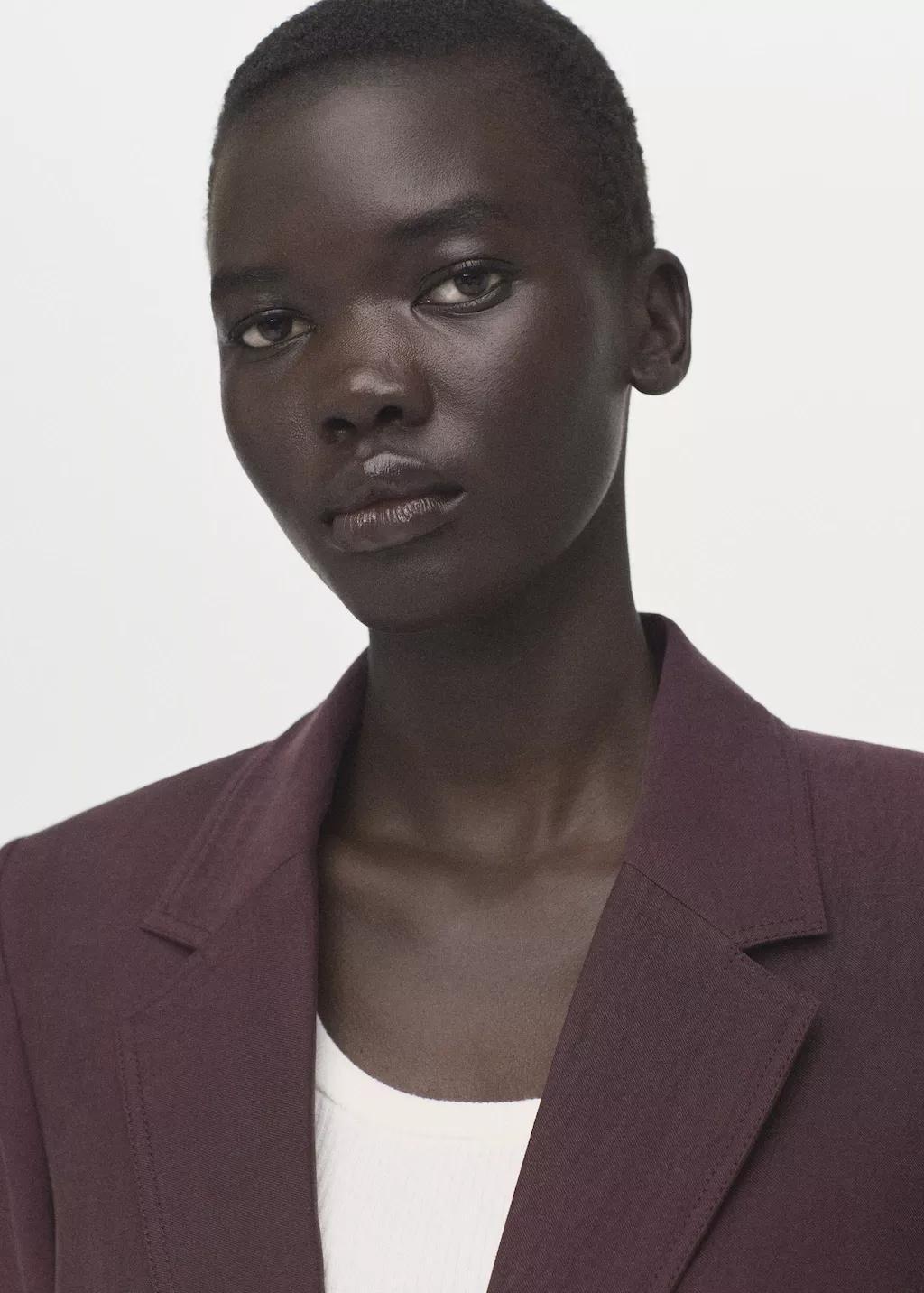 Purple Lyocell Suit Blazer, Medium Purple, large image number 6