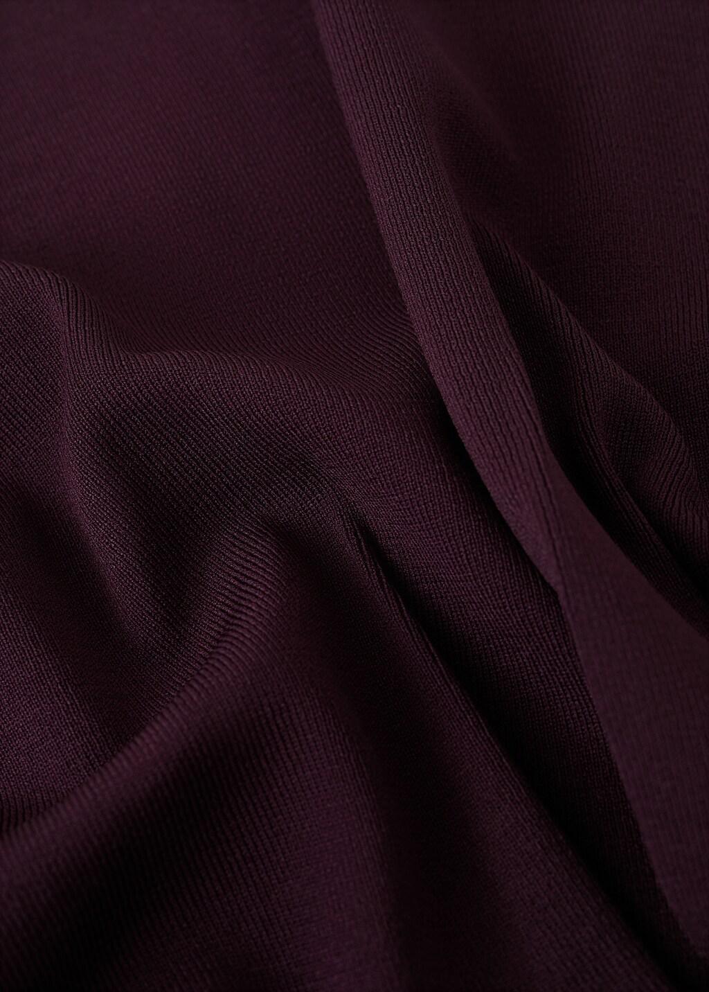 Red Buttoned Knit Top, Dark Red, large image number 1