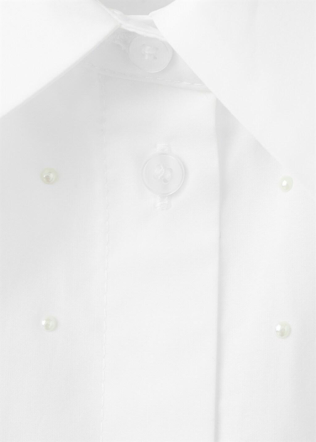 White Pearl Pocket Shirt, Natural White, large image number 1