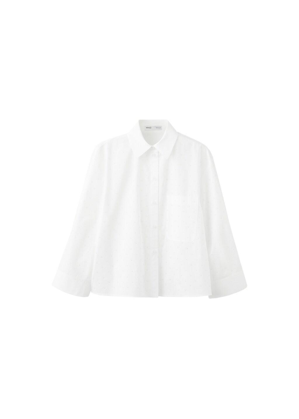 White Pearl Pocket Shirt, Natural White, large image number 6