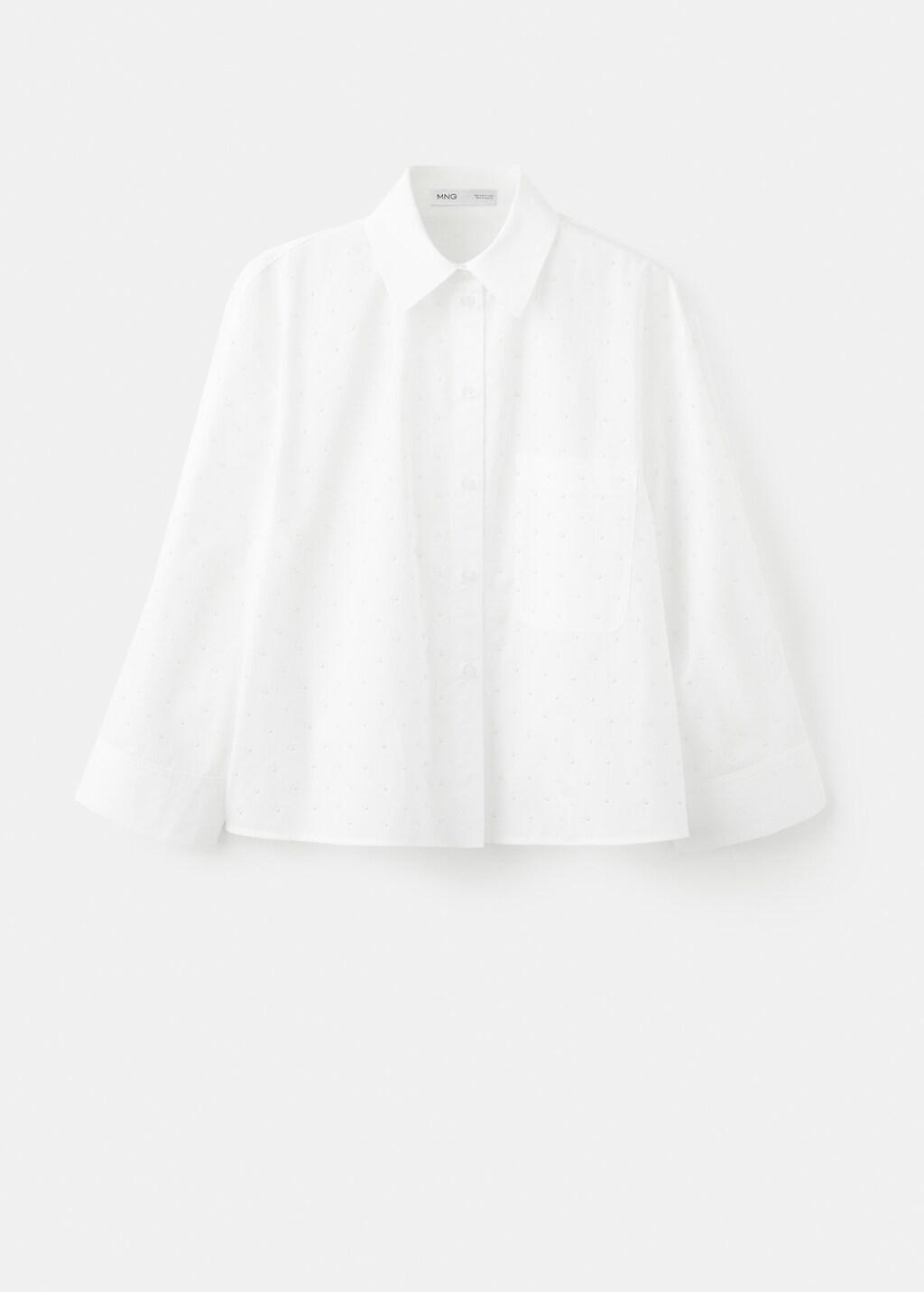 White Pearl Pocket Shirt, Natural White, large image number 7