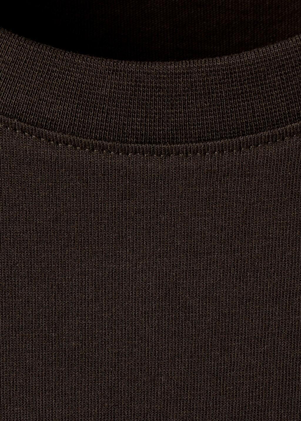 Brown Printed Cotton-Blend T-Shirt, 0201_30, large image number 4