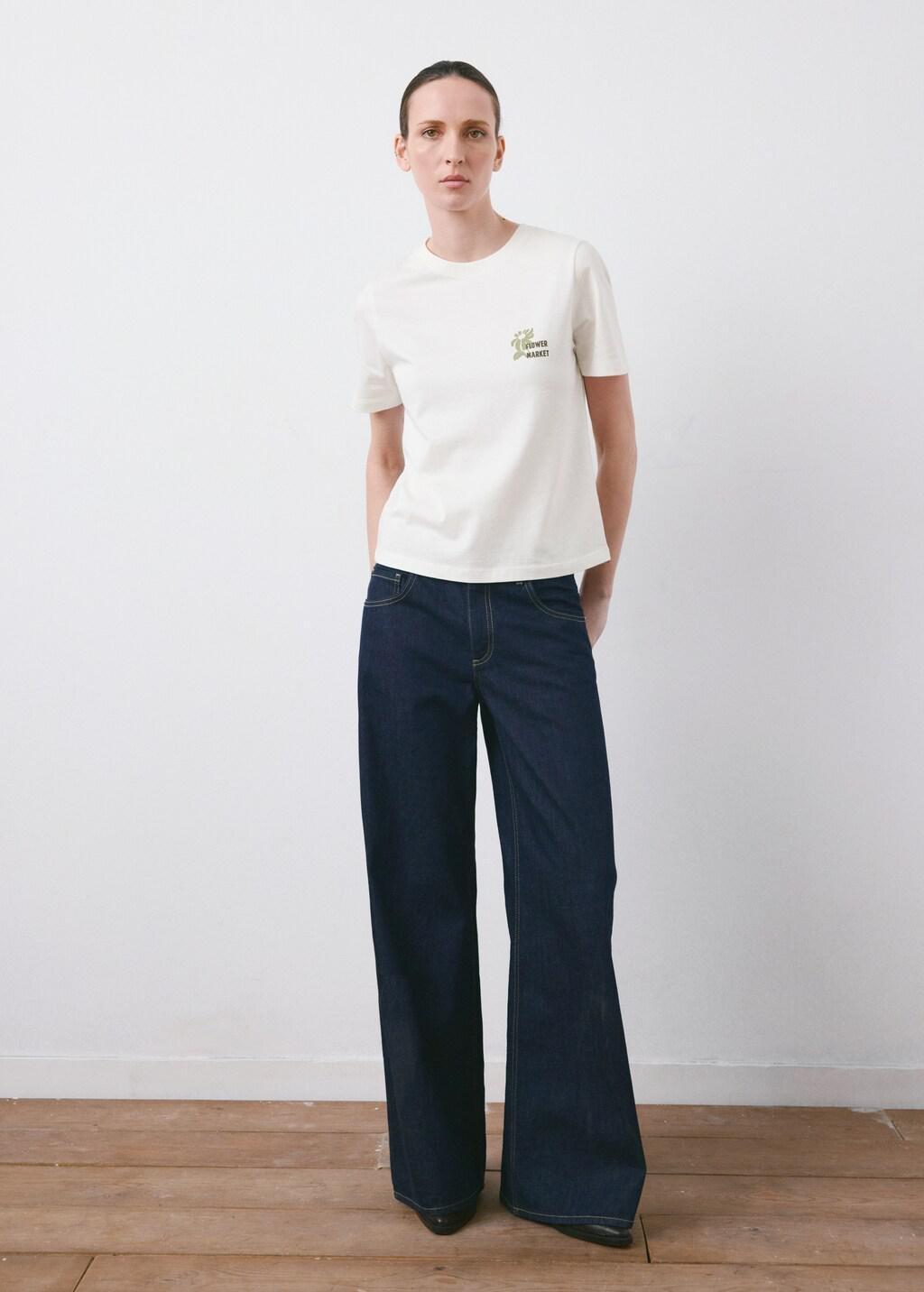 Khaki Printed Cotton-Blend T-Shirt, Beige - Khaki, large image number 0