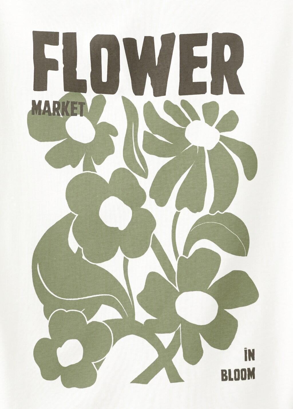 Khaki Printed Cotton-Blend T-Shirt, Beige - Khaki, large image number 5