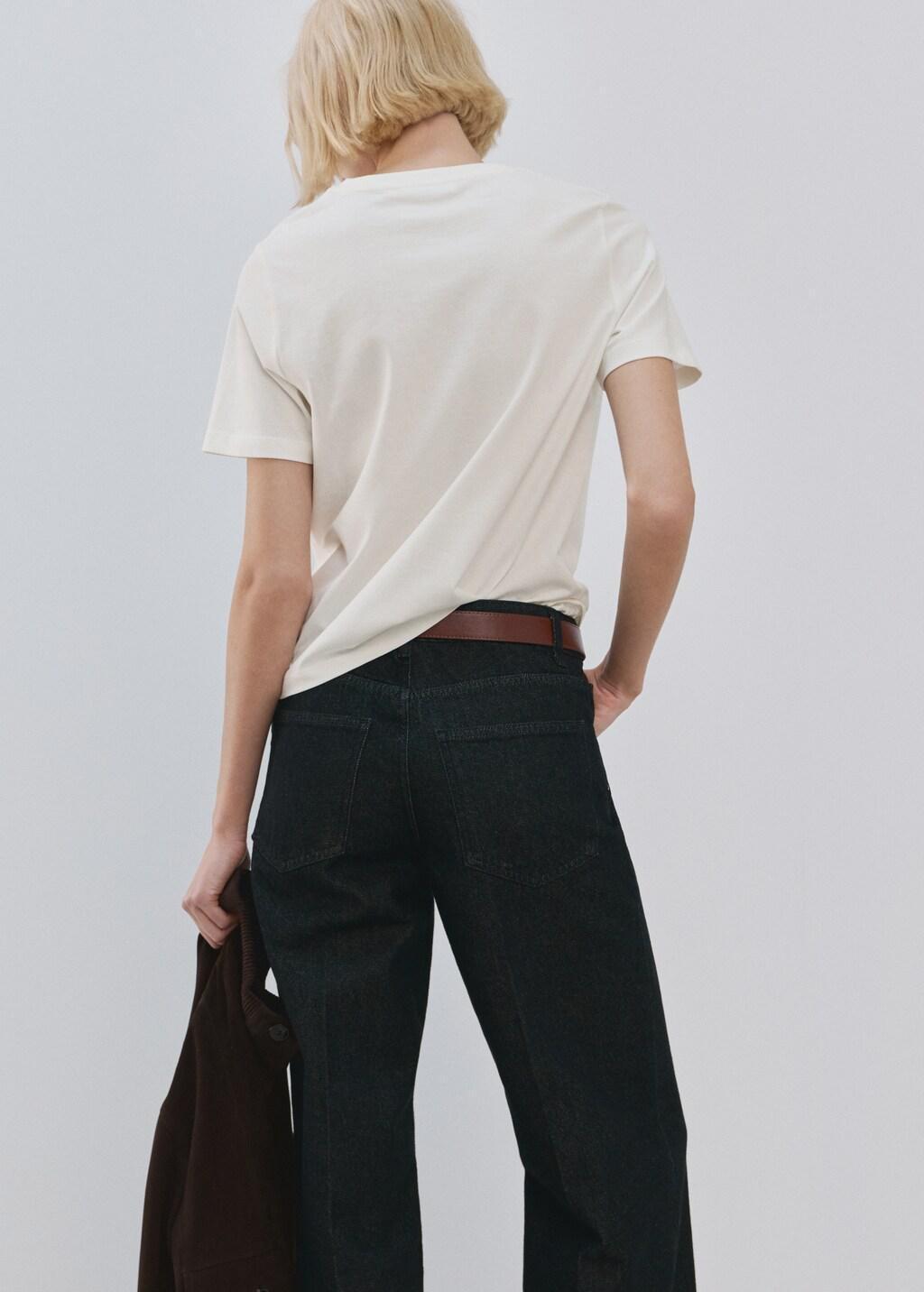 Purple Printed Cotton-Blend T-Shirt, Medium Purple, large image number 2