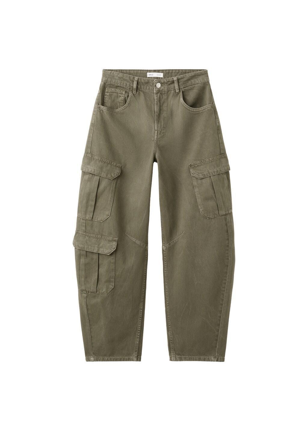Khaki Pocket Cargo Jeans, 0201_37, large image number 7