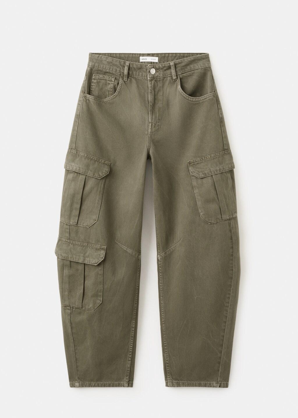 Khaki Pocket Cargo Jeans, 0201_37, large image number 8
