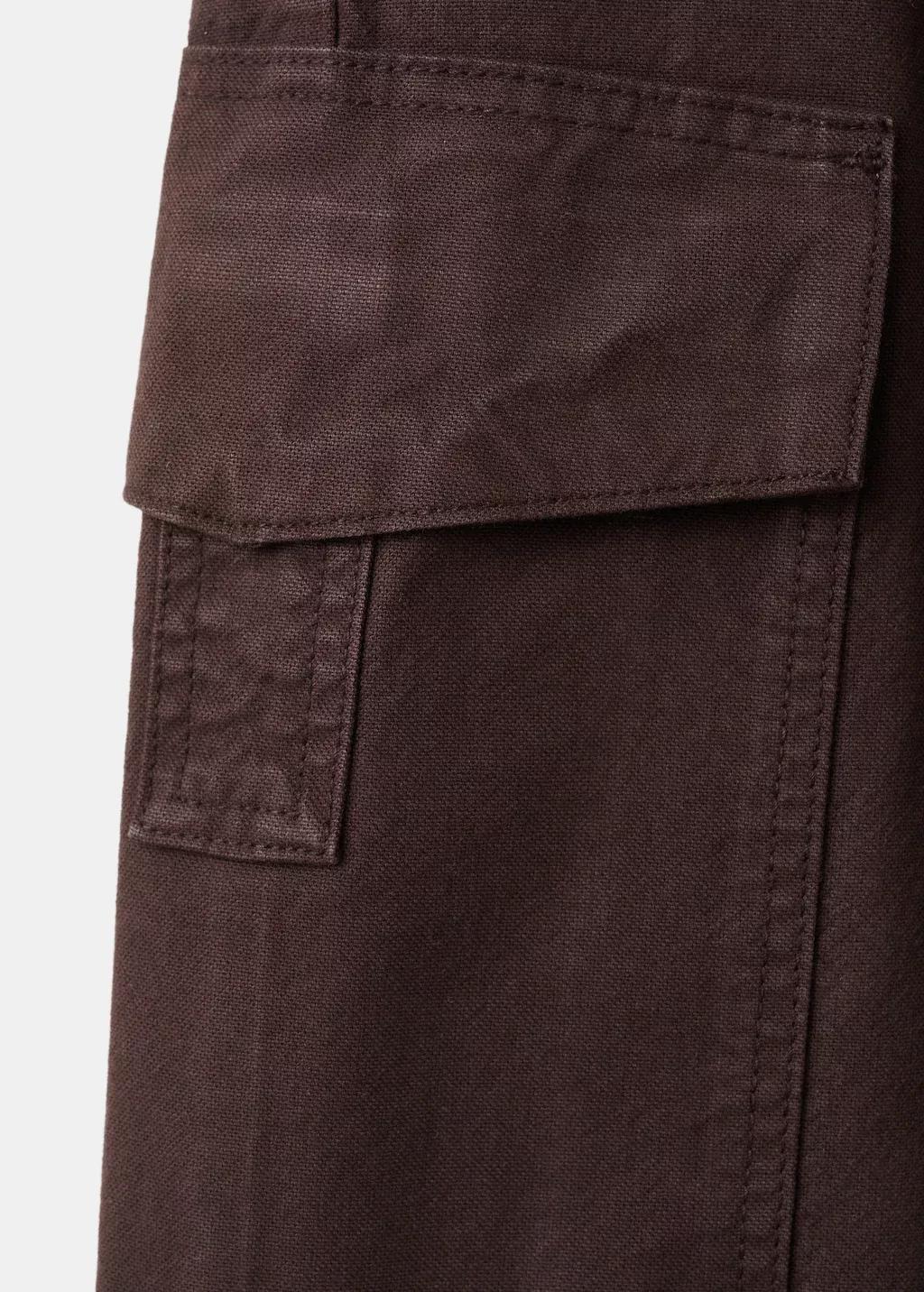 Dark Purple Pocket Cargo Jeans, Dark Purple, large image number 1
