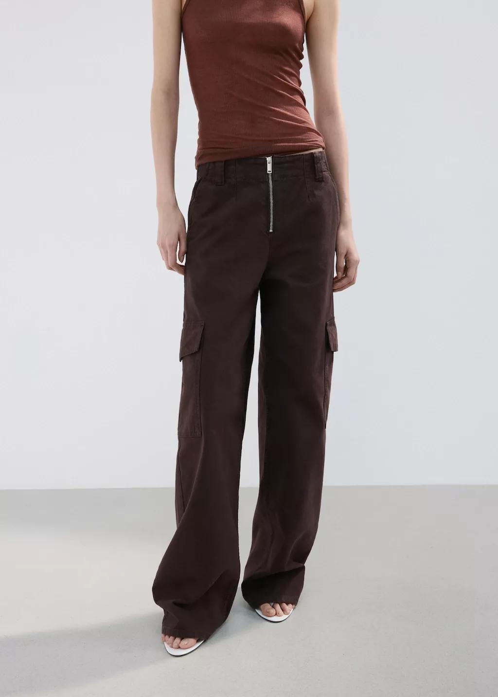 Dark Purple Pocket Cargo Jeans, Dark Purple, large image number 3