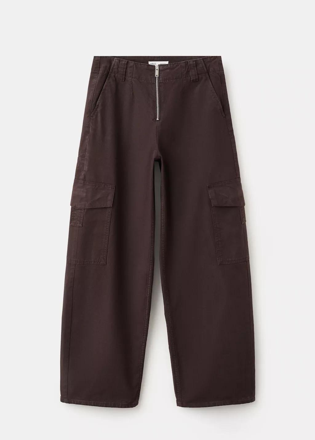 Dark Purple Pocket Cargo Jeans, Dark Purple, large image number 7