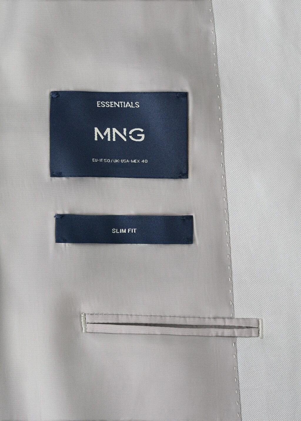 Blue Amalfi Slim Fit Double-Breasted Blazer, Light-Pastel Blue, large image number 5