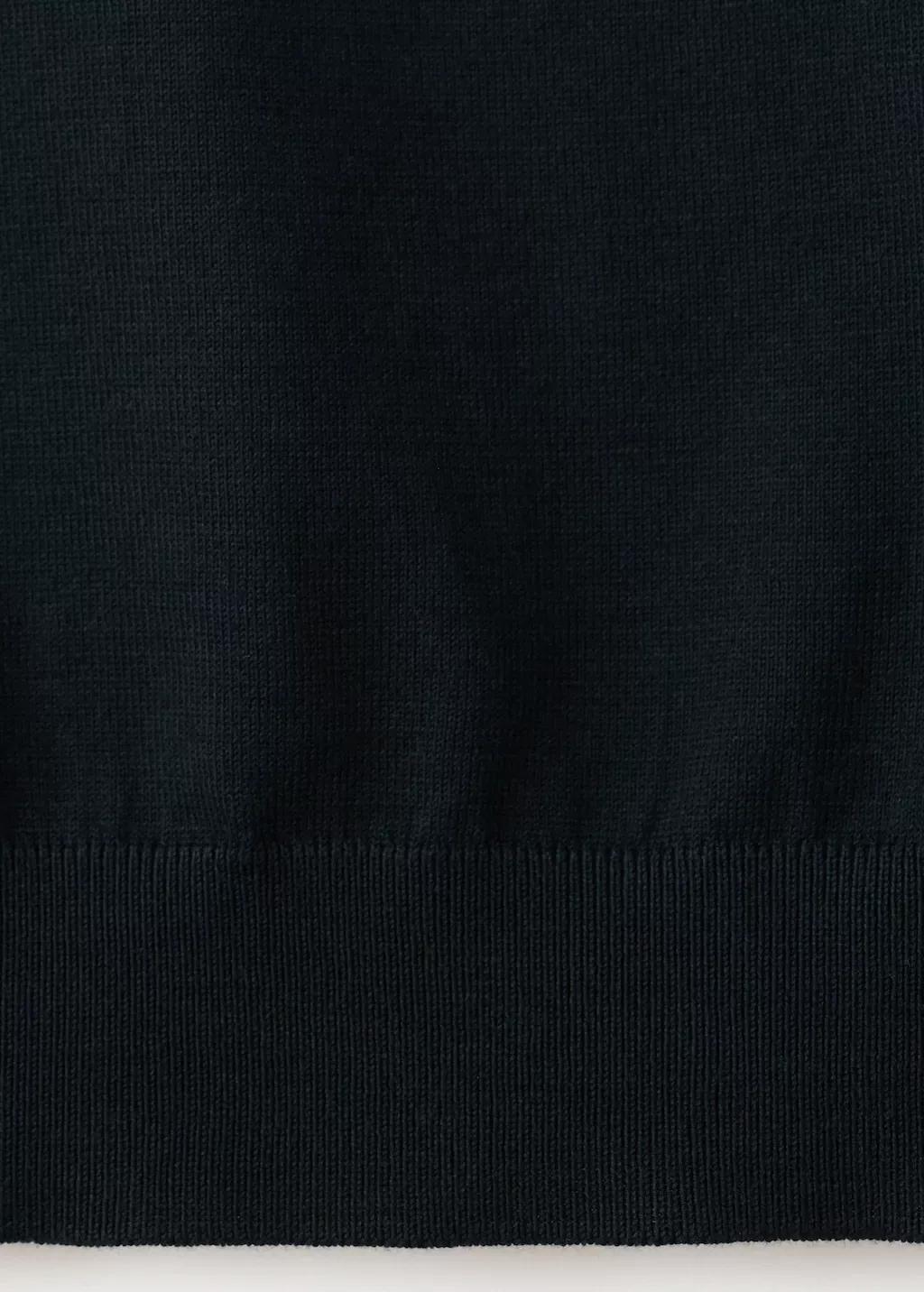 Blue 100% Cotton Fine-Knit Polo Shirt, Dark Blue, large image number 5