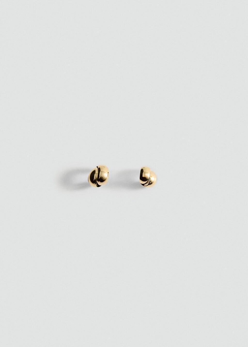 Gold Geometric Stainless Steel Earrings, Gold, large image number 3