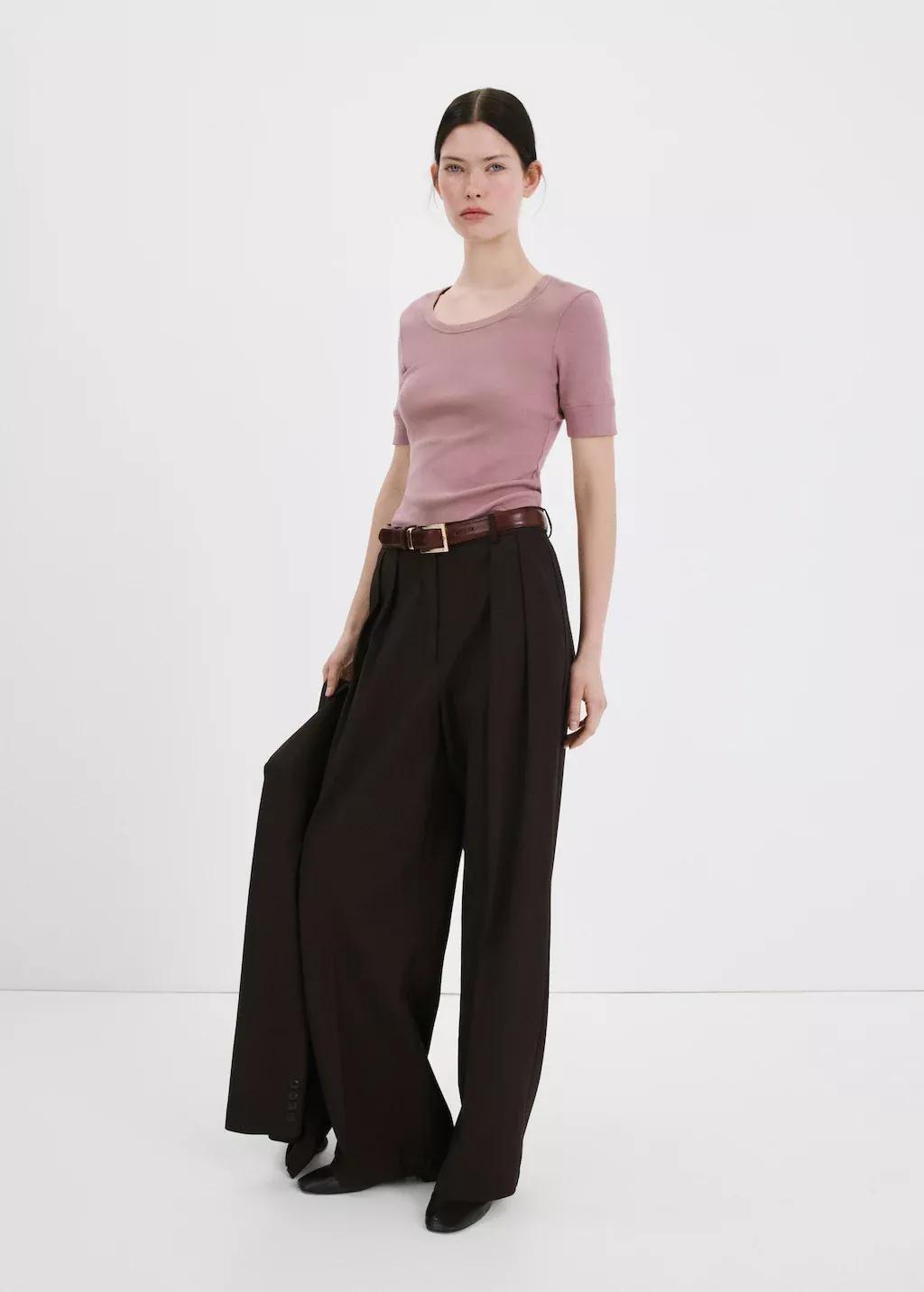 Purple Lt Pastel Short-Sleeved Fitted T-Shirt, Light-Pastel Purple, large image number 0