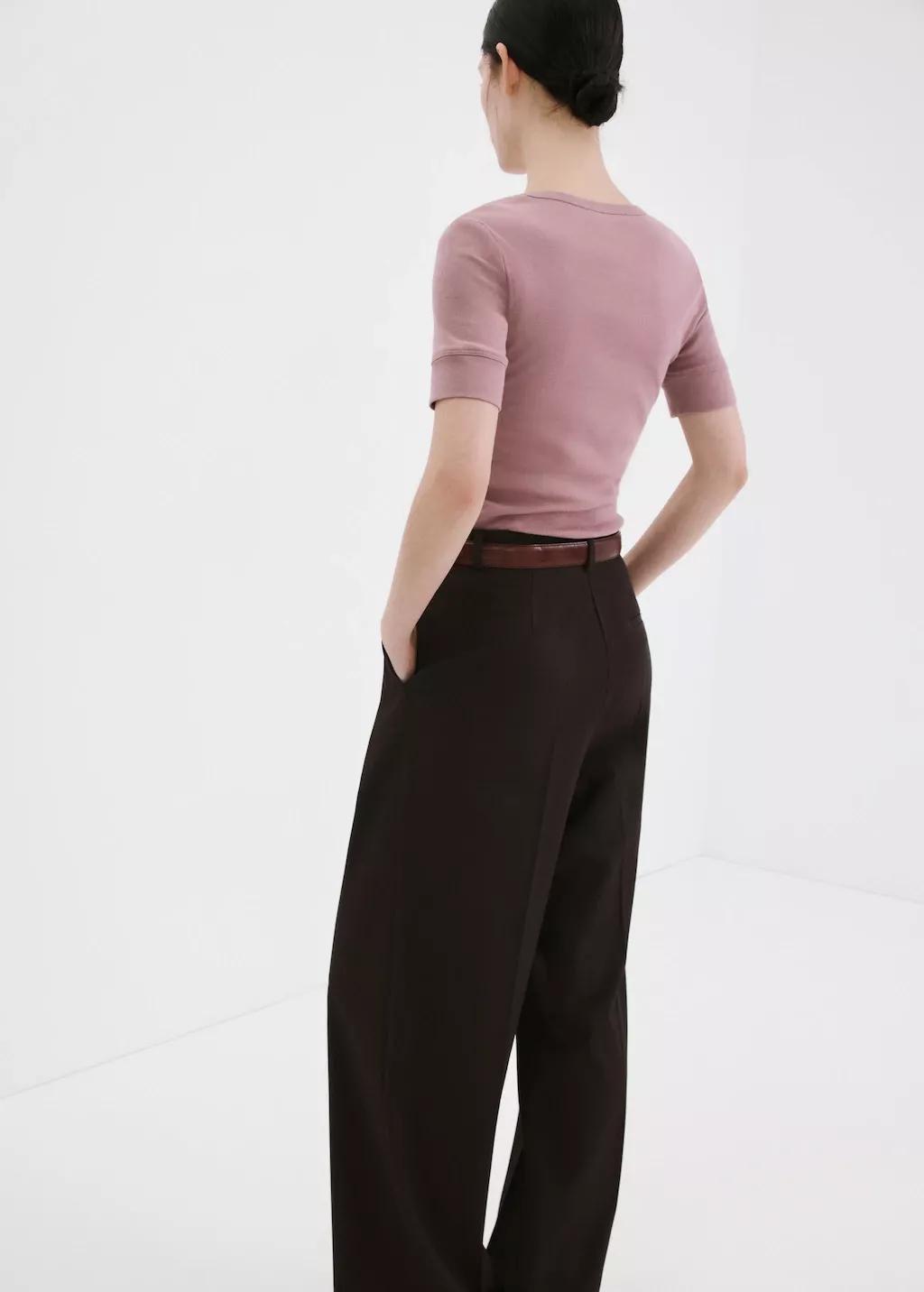 Purple Lt Pastel Short-Sleeved Fitted T-Shirt, Light-Pastel Purple, large image number 6