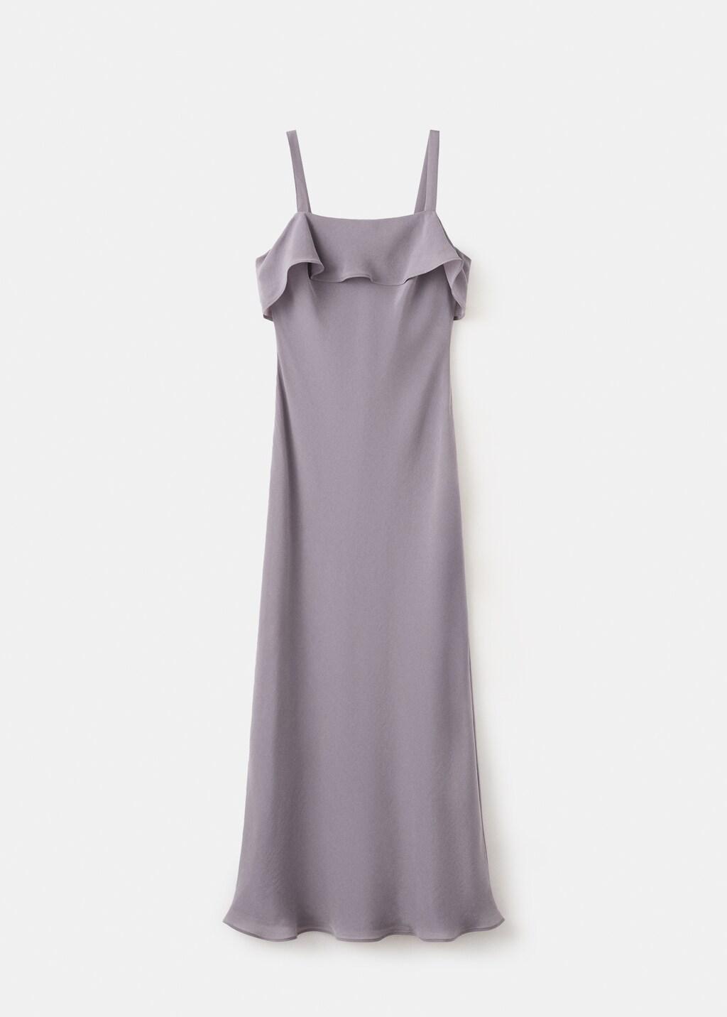 LT-PASTEL PURPLE Long ruffled dress, Light-Pastel Purple, large image number 7