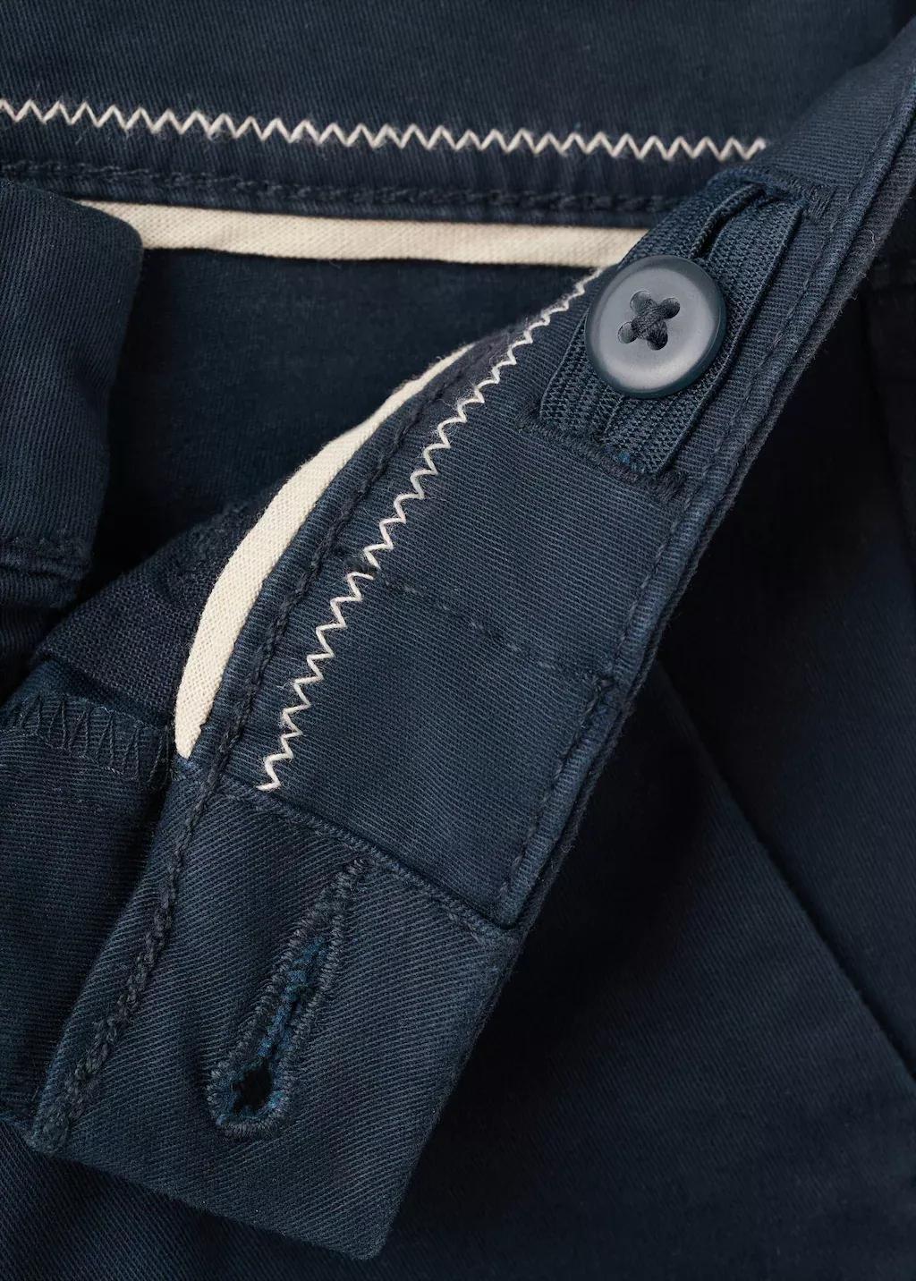 Navy Straight Cotton Bermuda Shorts, Baby Boy, Navy, large image number 2