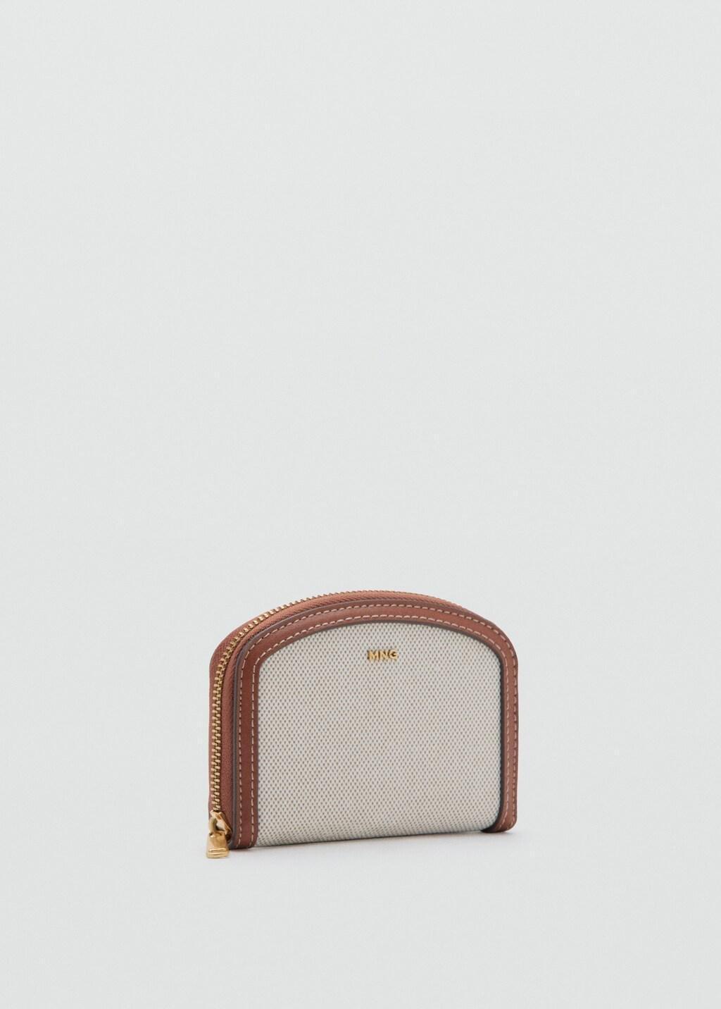 Beige Medium Texture Wallet, Light Beige, large image number 0