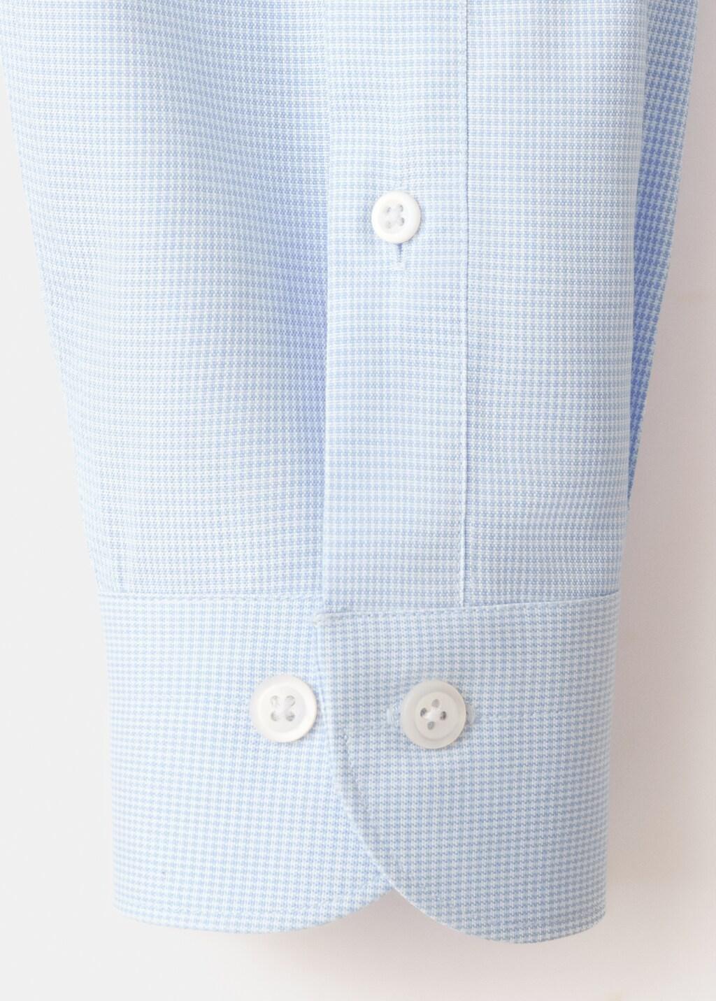 Blue Lt Pastel 100% Cotton Slim Fit Shirt, Light-Pastel Blue, large image number 5
