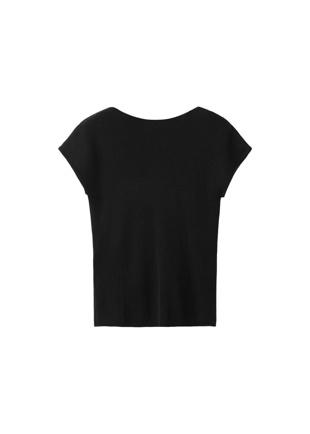 Black Lyocell Jersey With Cut-Out Back, 0201_99, large image number 6