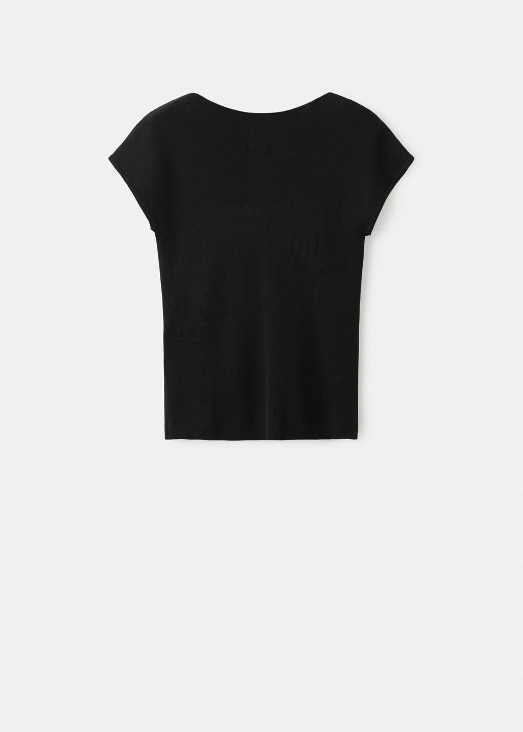 Black Lyocell Jersey With Cut-Out Back, 0201_99, large image number 7