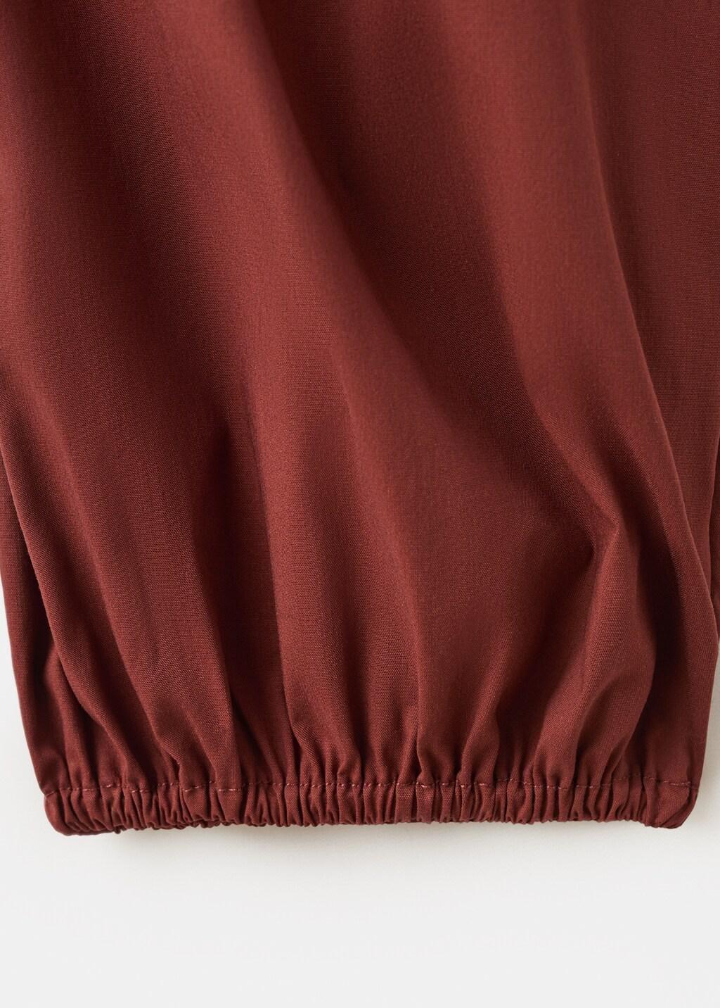 Orange High-Waisted Harem Pants, Medium Orange, large image number 4