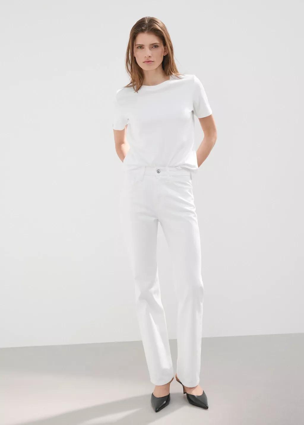 WHITE Matilda high-rise straight jeans, White, large image number 0
