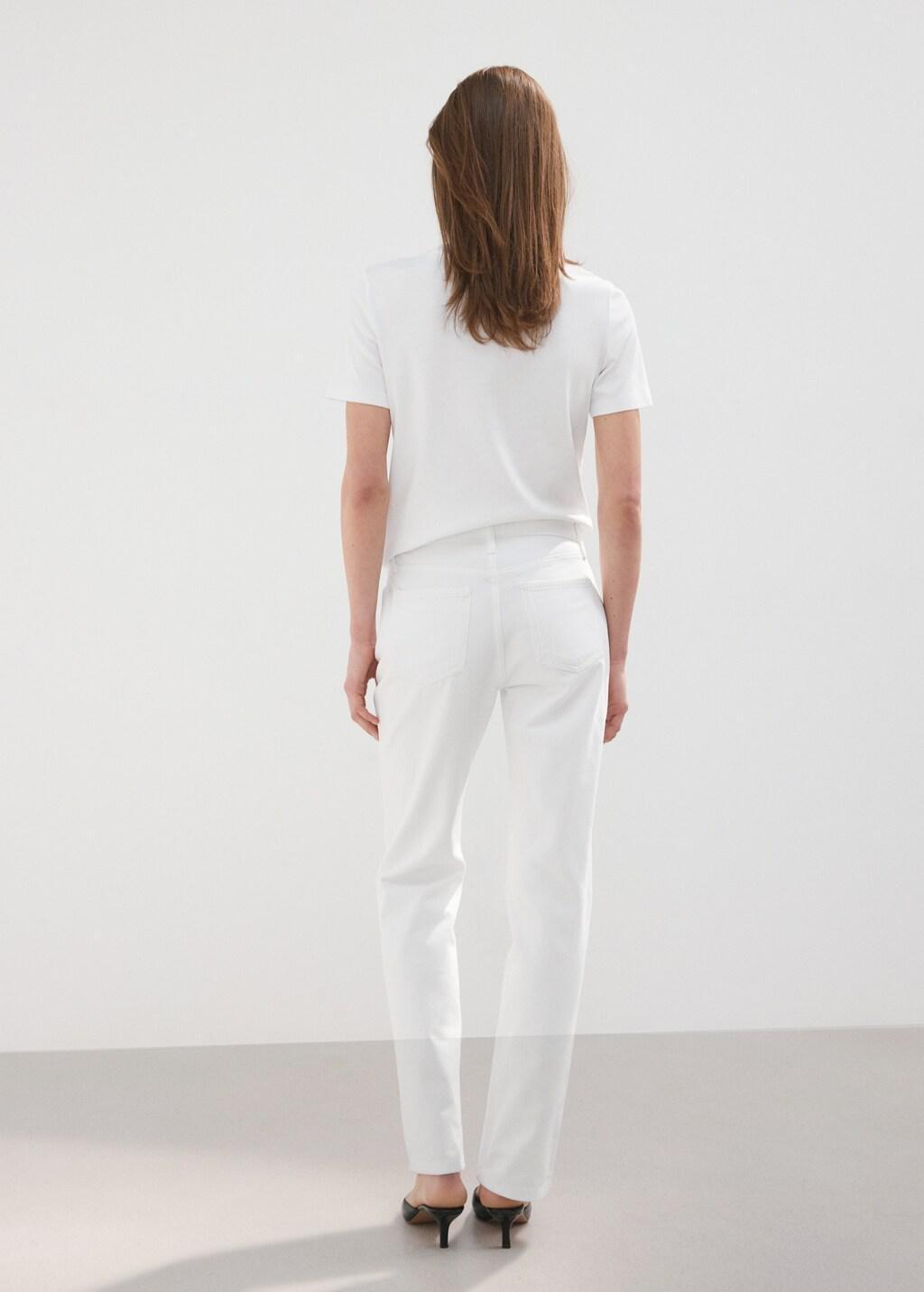 WHITE Matilda high-rise straight jeans, White, large image number 2