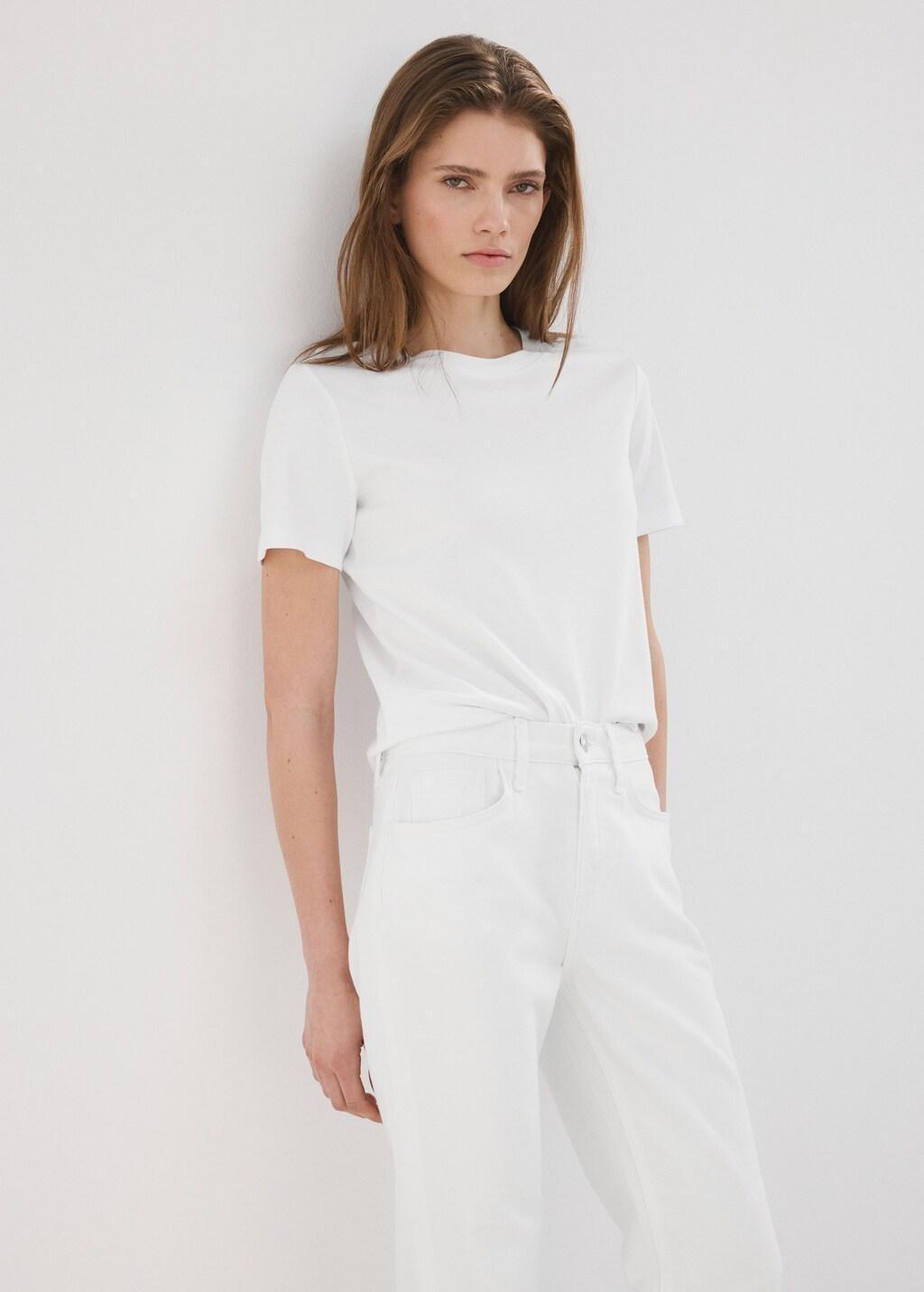 WHITE Matilda high-rise straight jeans, White, large image number 4