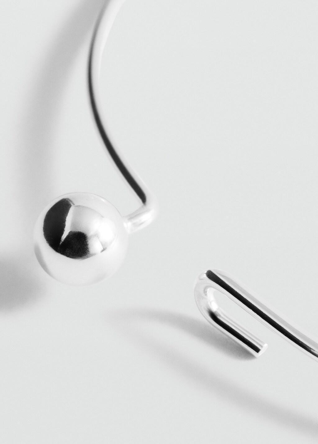 Silver Rigid Collar With Circular Beading, Silver, large image number 0