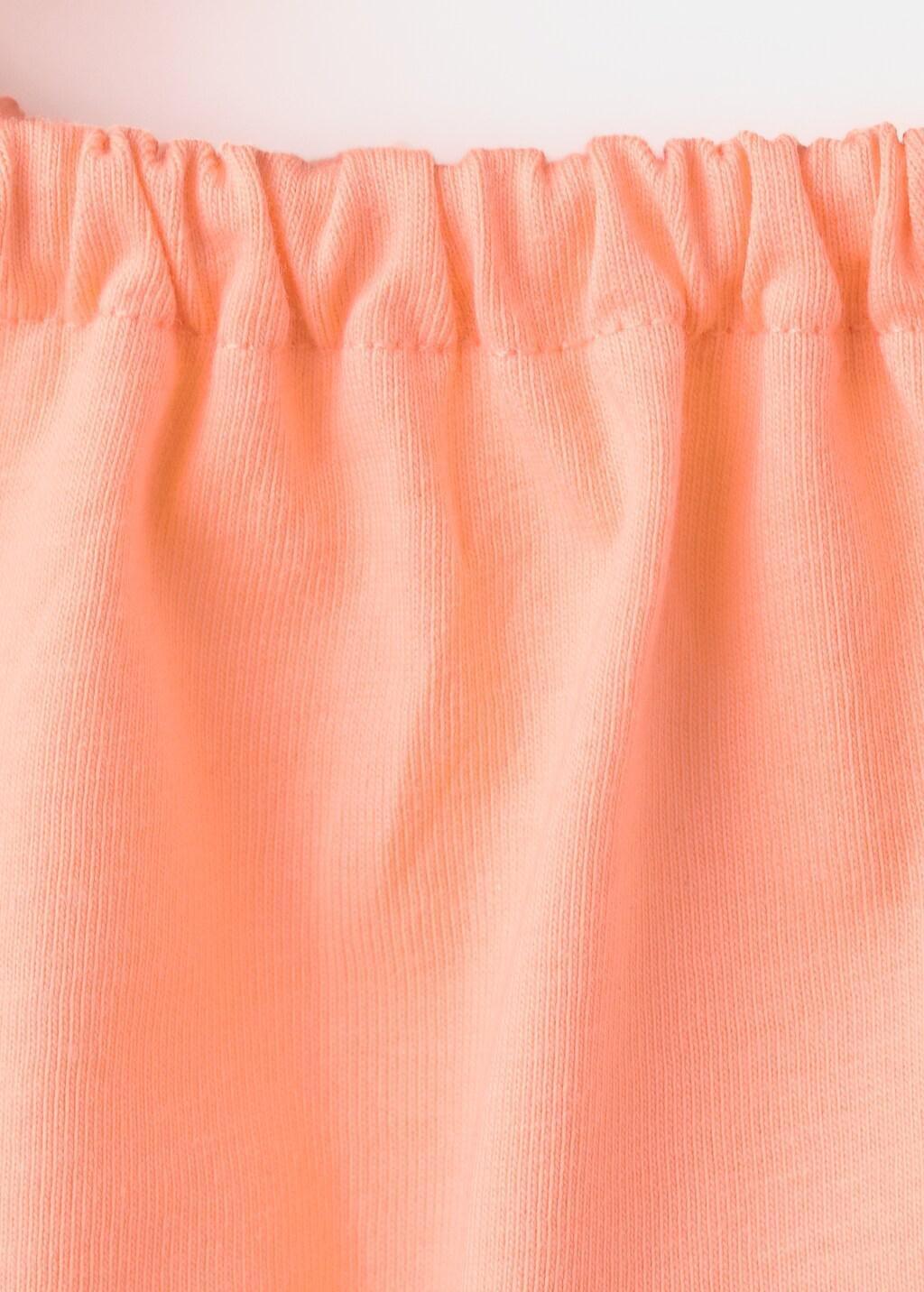 Orange Frill Cotton Dress, Kids Girl, Bright Orange, large image number 3