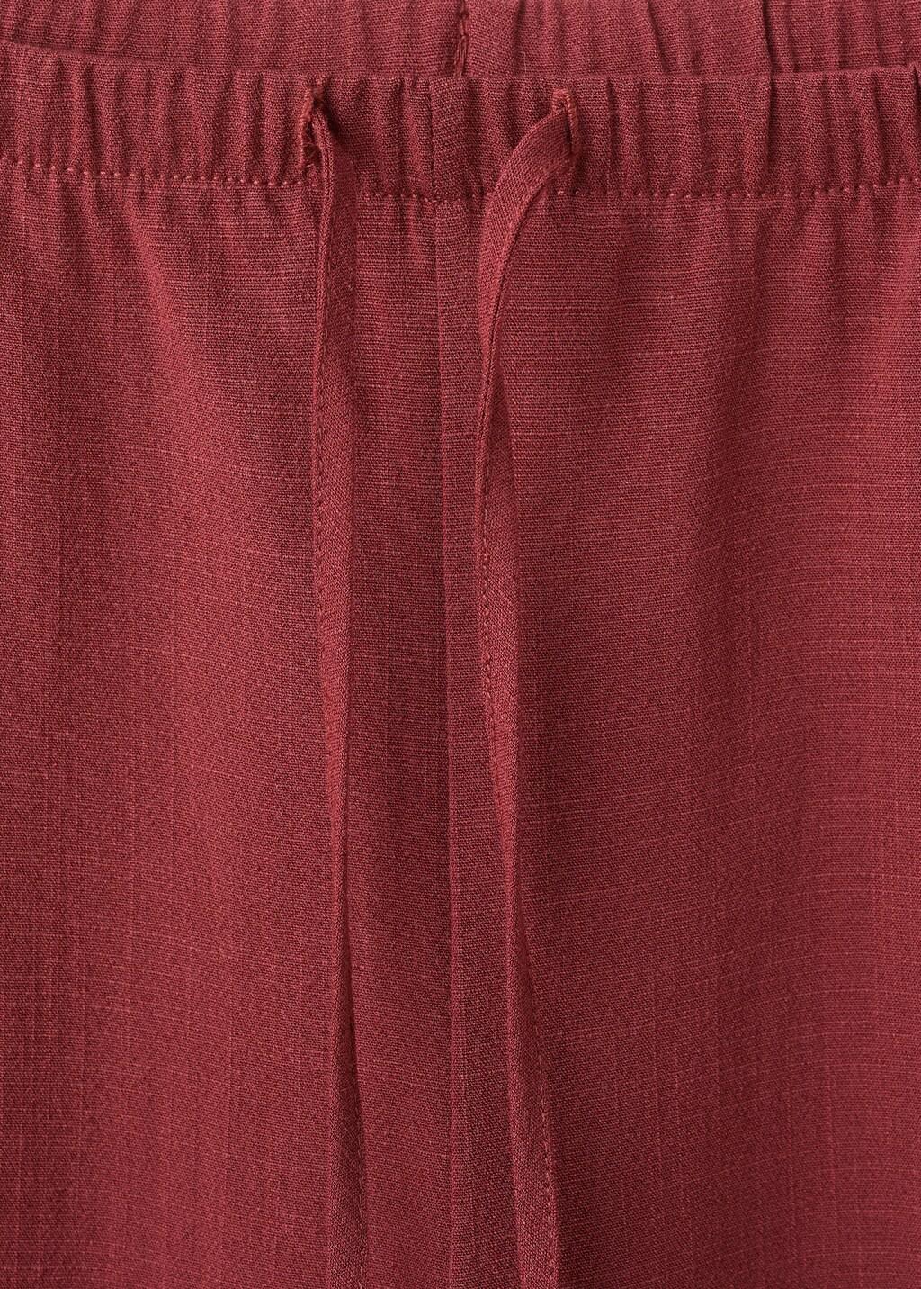 Red Bow Straight Trousers, 0201_70, large image number 1
