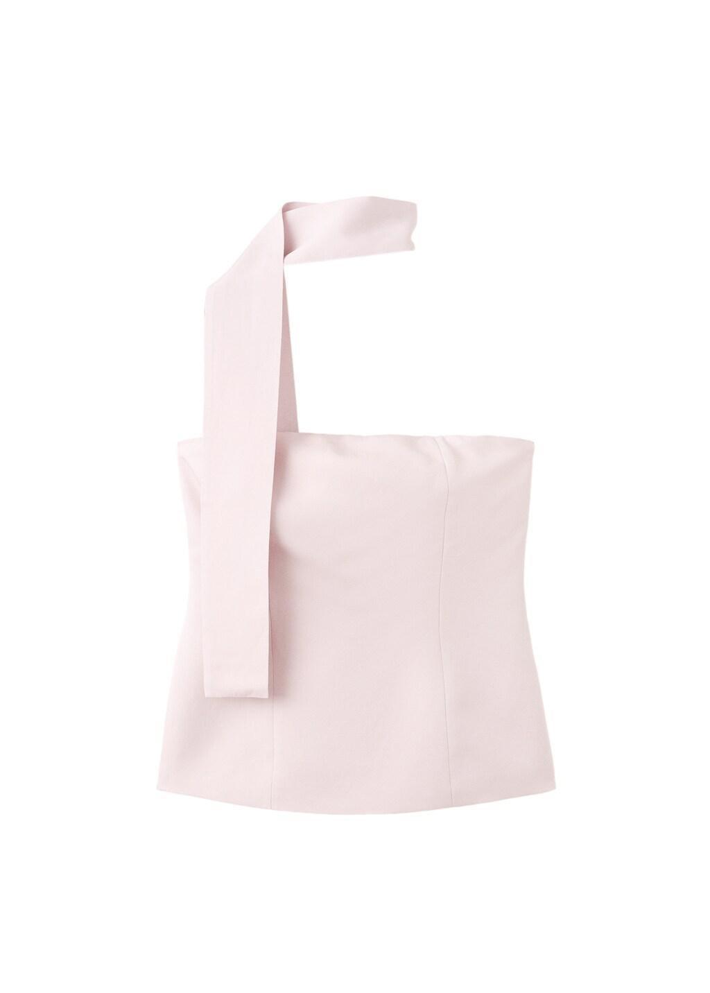 LT-PASTEL PURPLE Scarf neck top, 0201_68, large image number 6