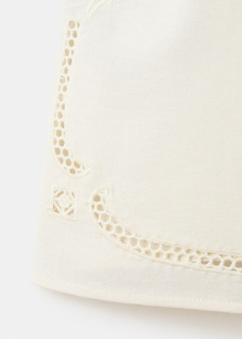 White Embroidered Broderie Anglaise Top, 0201_02, large image number 1