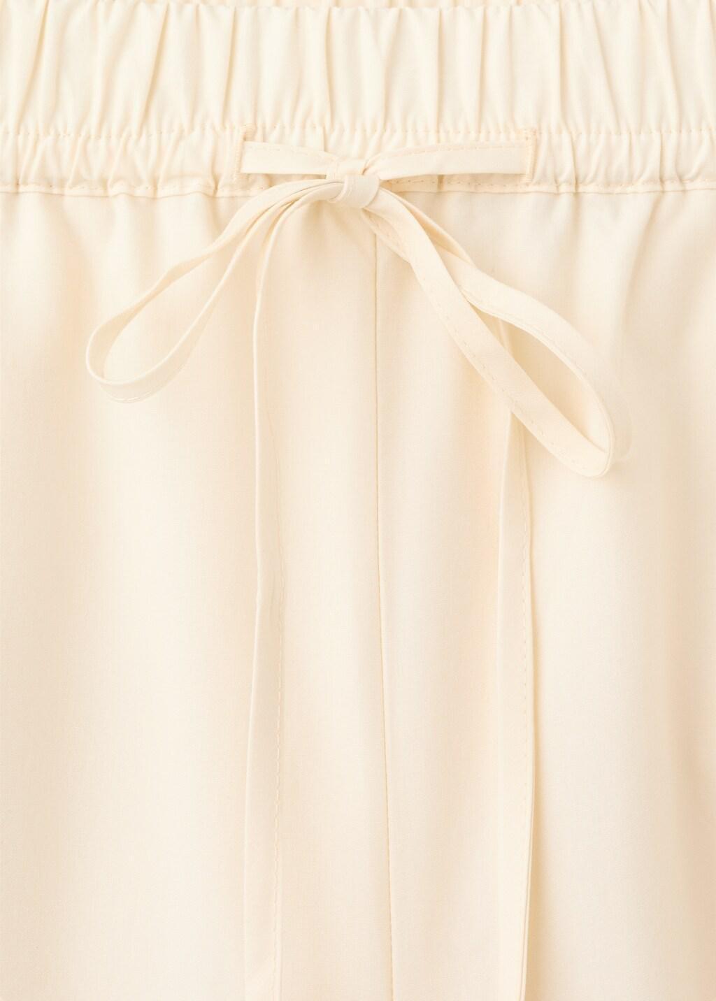 Beige 100% Cotton Trousers With Embroidered Stripe, 0201_05, large image number 1
