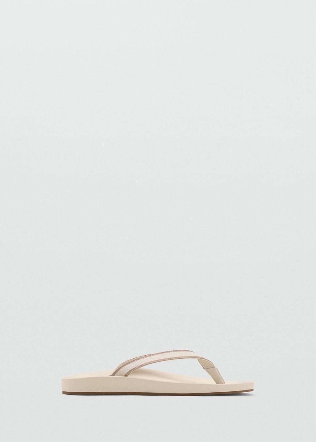 White Strappy Beach Sandals, 0201_01, large image number 3